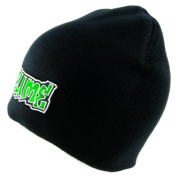 Green Sublime Logo Black Beanie Knit Cap Hat Reggae Rock Ska Punk Alternative - Picture 3 of 9